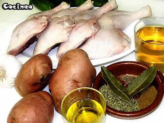 Muslos de pollo al horno Muslos de pollo al horno