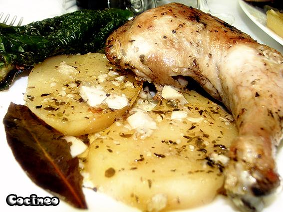 Muslos de pollo al horno Muslos de pollo al horno