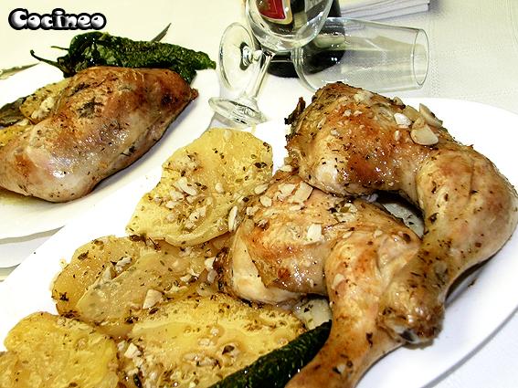 Muslos de pollo al horno Muslos de pollo al horno