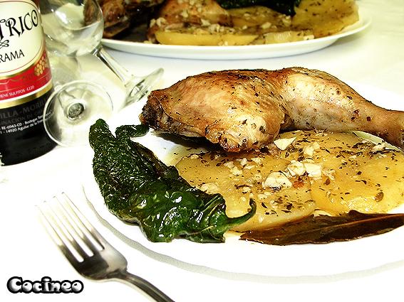 Muslos de pollo al horno Muslos de pollo al horno