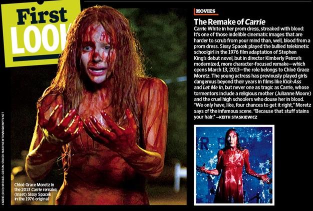 Primeras imágenes de Chloe Moretz en 'Carrie' Primeras imágenes de Chloe Moretz en 'Carrie'