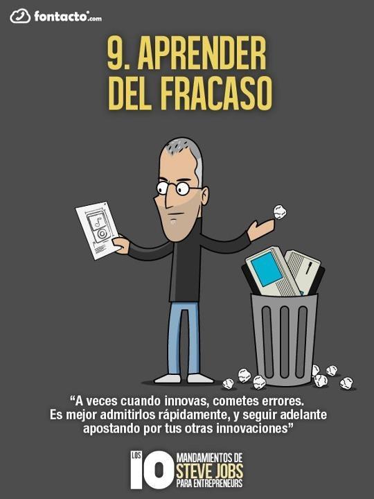 9 Los 10 mandamientos de Steve Jobs para emprendedores
