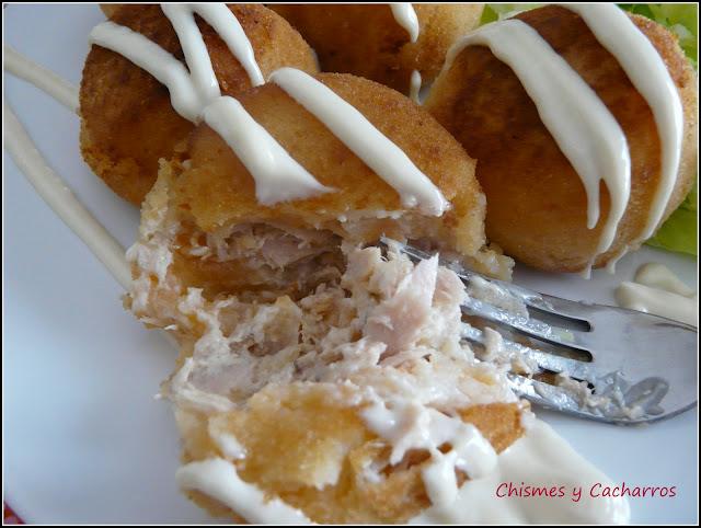 Bomba de Patata rellena de Atún Bomba de Patata rellena de Atún