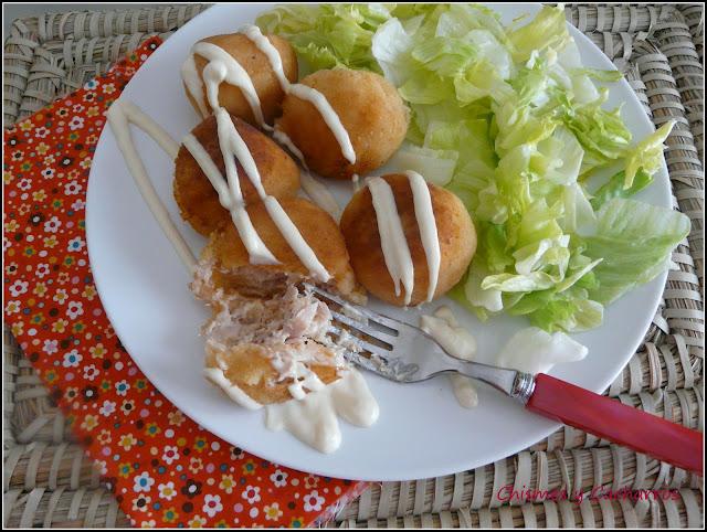 Bomba de Patata rellena de Atún Bomba de Patata rellena de Atún