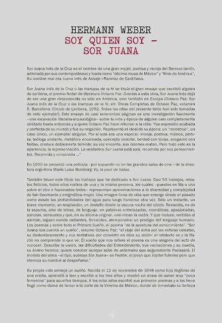 Hermann Weber: Soy quien soy - Sor Juana Hermann Weber: Soy quien soy - Sor Juana