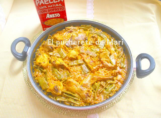 PAELLA CON CALDO ANETO