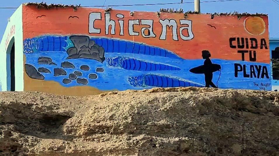 chicama mural Cristóbal De Col estableció un récord Guinness en Chicama: Mayor cantidad de maniobras en una ola