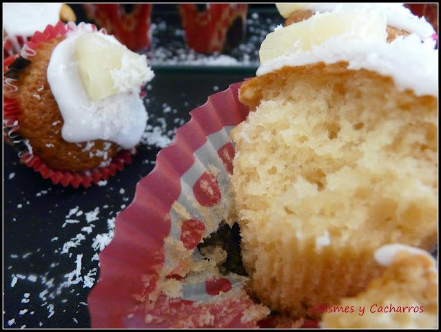 Cupcakes de Piña Colada Cupcakes de Piña Colada