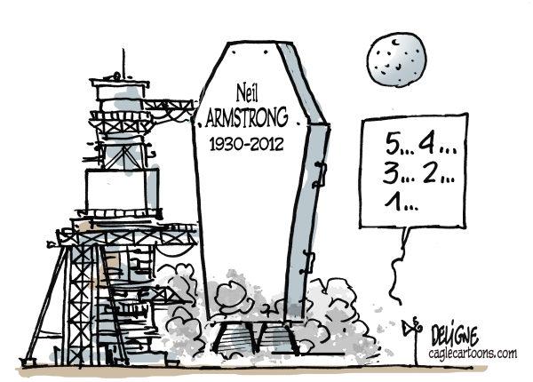 Neil Armstrong, homenaje gráfico