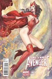 Uncanny Avengers Nº 2 Portada de Milo Manara para Uncanny Avengers Nº 2