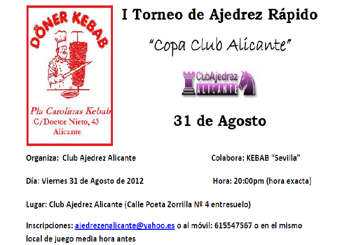 I Torneo de Ajedrez Rápido 2012