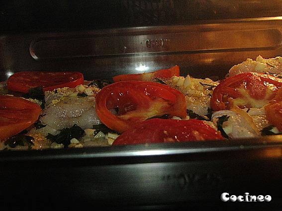 Merluza al horno Merluza al horno