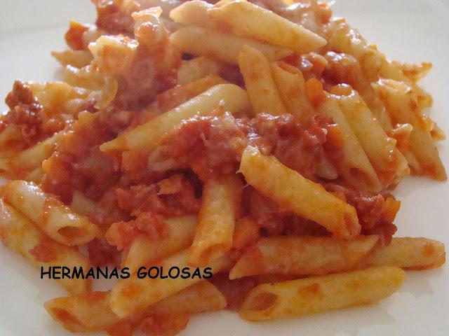MACARRONES CON CHORIZO MACARRONES CON CHORIZO