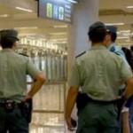 Los Guardias Civiles en el aeropuerto