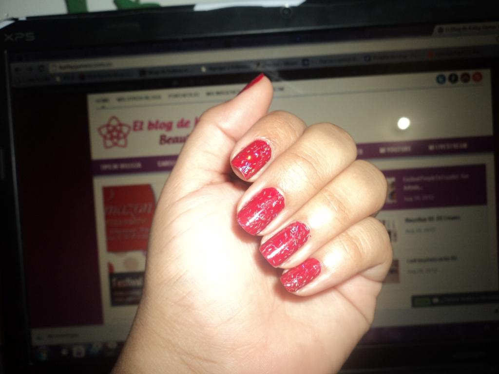 Look de uñas: Wonder woman nails. dsc00785