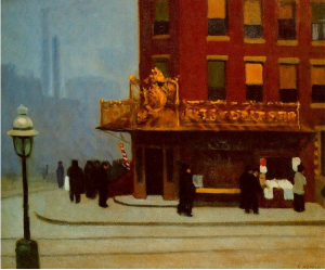 Hopper. Esquina de Nueva York 1913 De vuelta con dos grandes: Hopper y Arroyo