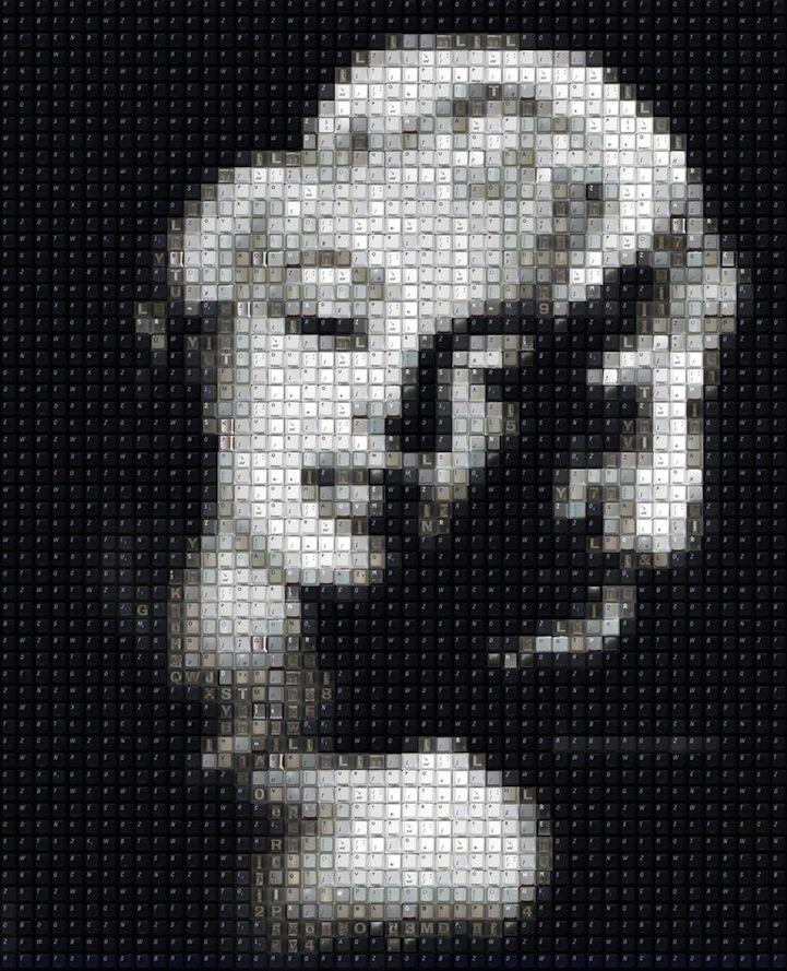 ART: PIXEL PORTRAITS... con piezas de teclado! ART: PIXEL PORTRAITS... con piezas de teclado!