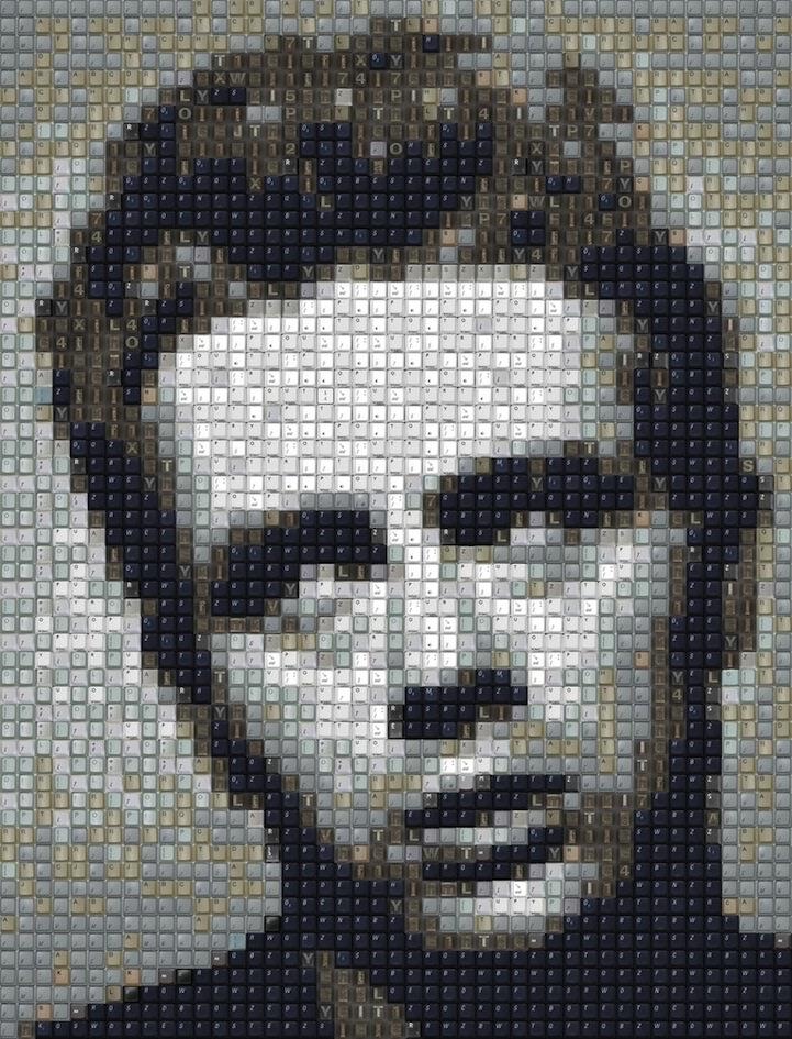 ART: PIXEL PORTRAITS... con piezas de teclado! ART: PIXEL PORTRAITS... con piezas de teclado!
