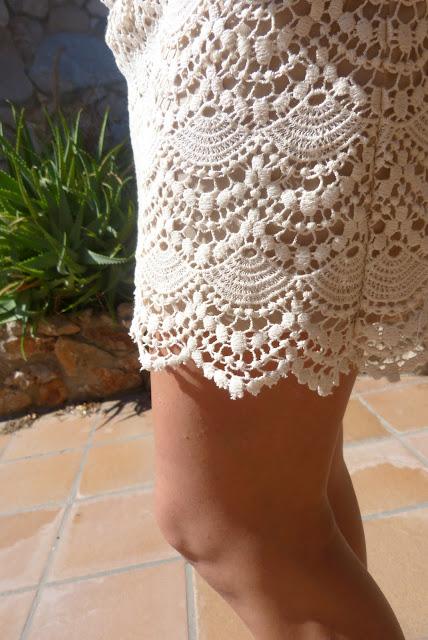 Crochet Skirt + Pink Watch