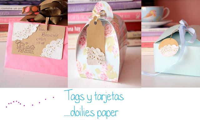 DIY Tags y tarjetas doilies para regalo DIY Tags y tarjetas doilies para regalo