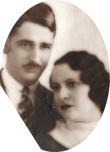 Mi tío bisabuelo José María con su mujer, Ana. La Habana, años 20. Los que se fueron