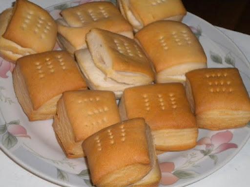 Galletas hojaldradas de grasa o manteca