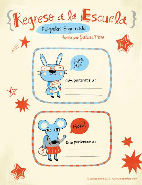 Back to school: Etiquetas personalizadas