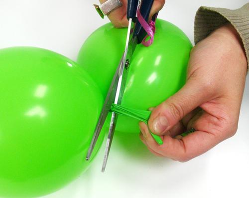 Guirnaldas con globos, o globos cadena