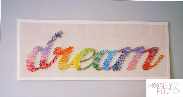 Diy: Un cuadro con clavos e hilo Diy: Un cuadro con clavos e hilo