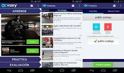 Voxy, mejora tu inglés leyendo noticias y escuchando música desde tu Android Voxy, mejora tu inglés leyendo noticias y escuchando música desde tu Android