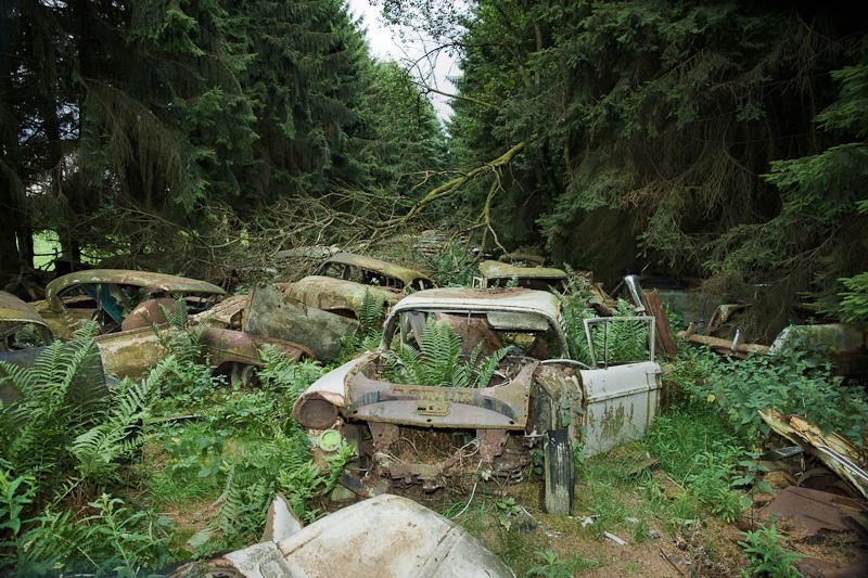 Cementerio de coches abandonados de Chatillon