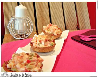 Cestas de ensaladilla Cestas de ensaladilla