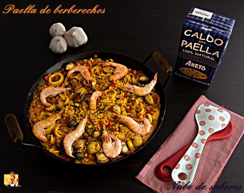 PAELLA CON CALAMARES Y BERBERECHOS