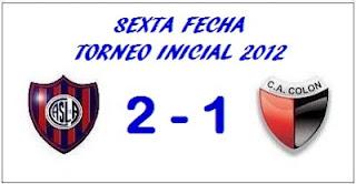 San Lorenzo de Almagro:2 - Colón:1 (Fecha 6°) San Lorenzo de Almagro:2 - Colón:1 (Fecha 6°)