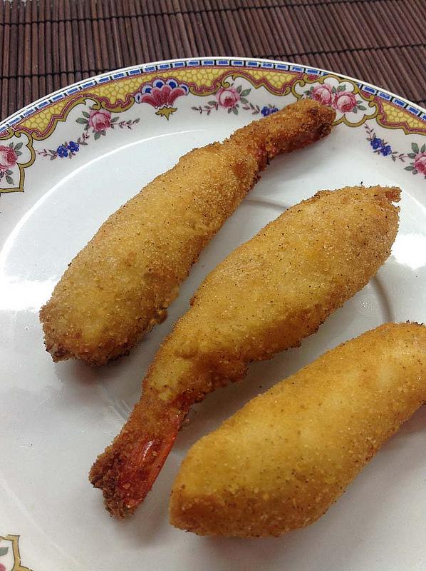 GAMBAS CON BECHAMEL EN GABARDINA gambas 2 blog