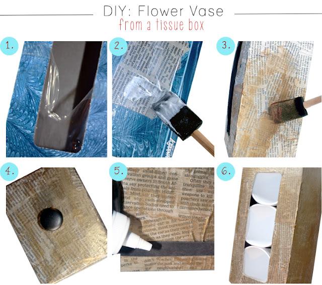 Diy: De caja de pañuelos de papel a centro de flores Diy: De caja de pañuelos de papel a centro de flores