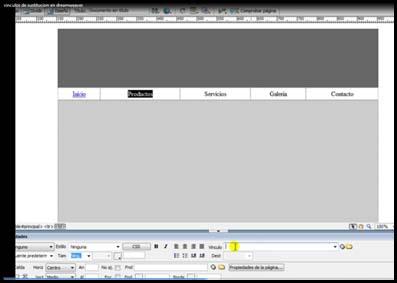 vinculo de sustitucion dreamweaver Dreamweaver Vinculos