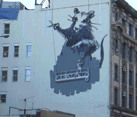 Animan obras de Banksy