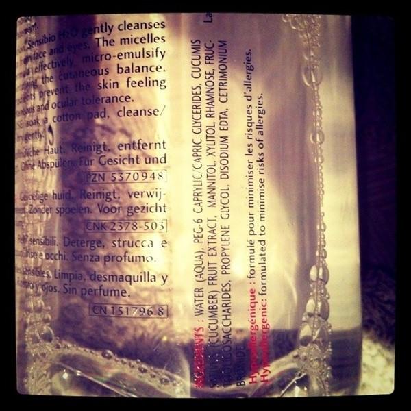 SOLUCIÓN MICELAR Sensibio H20 de Bioderma Un básico de los consejos de Belleza: la limpieza facial