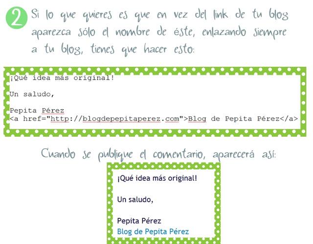 Tutorial para el blog: firma enlazada para los comentarios Tutorial para el blog: firma enlazada para los comentarios
