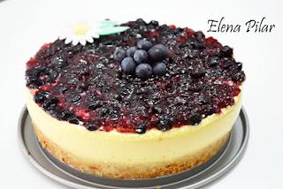 Tarta de Queso Fresco y Arándanos Tarta de Queso Fresco y Arándanos