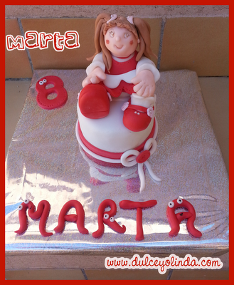 Tarta muñequita dulce