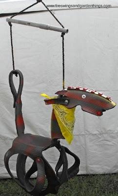 Neumático de automóvil reciclado Juego de jardín