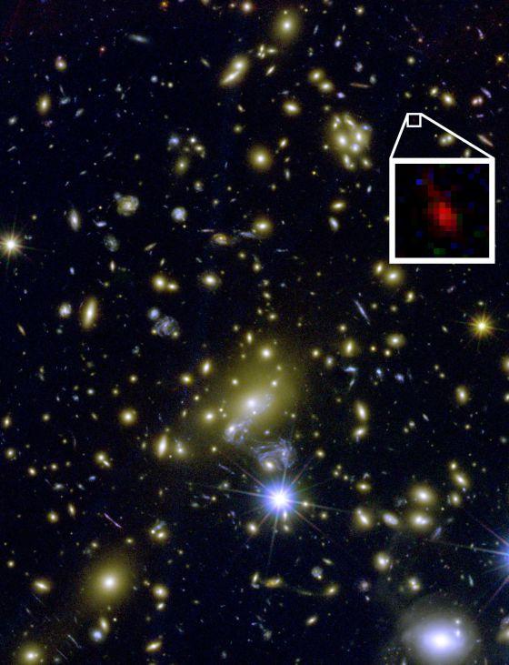 Descubierta una galaxia formada 200 millones de años después del Big Bang