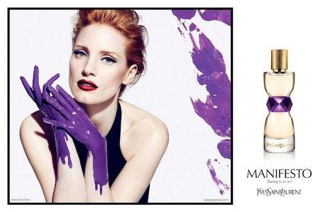 Jessica Chastain imagen de Manifesto, el perfume de Yves Saint Laurent. Vídeo