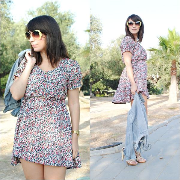 Look of the day: Vintage Dress & Firmoo Glasses lovelystyle1 (4)