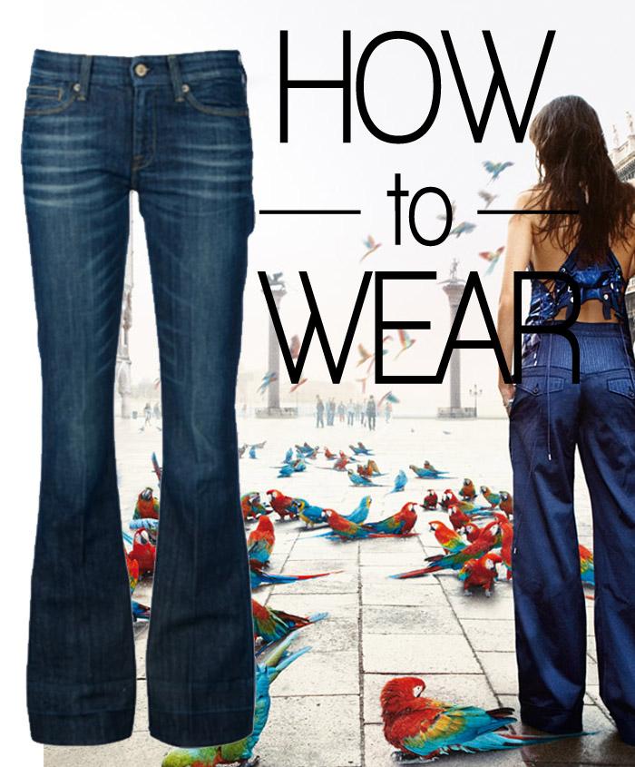 How to wear – Flare leg jeans  (Jeans bota campana)