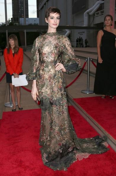 Anne Hathaway attending the Ballet Fall Gala 2012 at the David H. Koch Theatre of the Lincoln Centre in New York City.