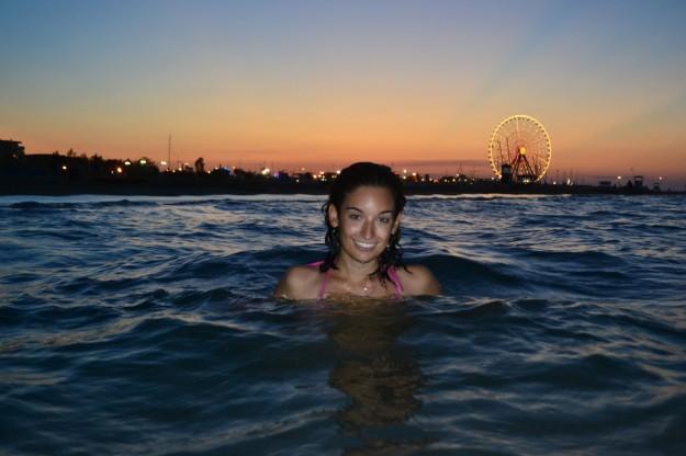DSC_0816 Jani en la playa de Rimini