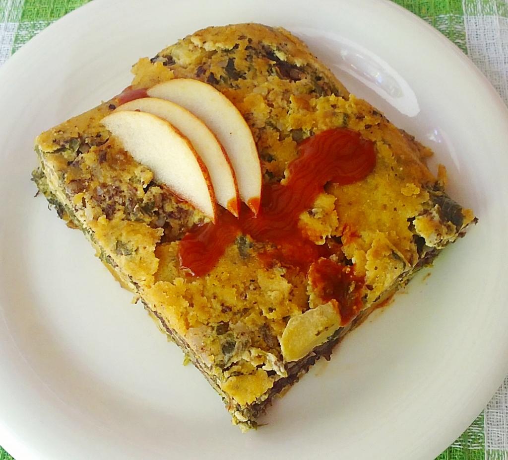 14092012612 Pastel de morcilla, berza y manzana